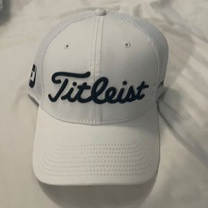 NWOT Titleist white golf hat.